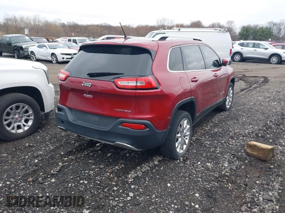 2015 Jeep Cherokee Limited with VIN 1C4PJLDB8FW732892, listed as a IAAI auction lot 41866593 with 153,477 mi miles and . Bid and sale history available at DreamBid. Image 4.