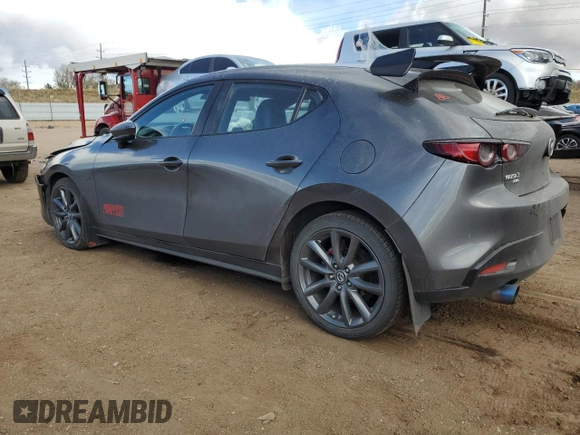 2019 Mazda Mazda3 Hatchback w/Preferred Pkg with VIN JM1BPBMM5K1143262, listed as a Copart auction lot 81387624 with 71,956 mi miles and Salvage Title. Bid and sale history available at carsss.com. Image 2.