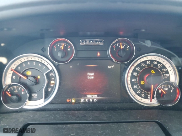 2019 Ram 1500 Classic Big Horn with VIN 1C6RR7GT1KS669172, listed as a Copart auction lot 53135295 with 123,274 mi miles and Clean Title. Bid and sale history available at carsss.com. Image 9.