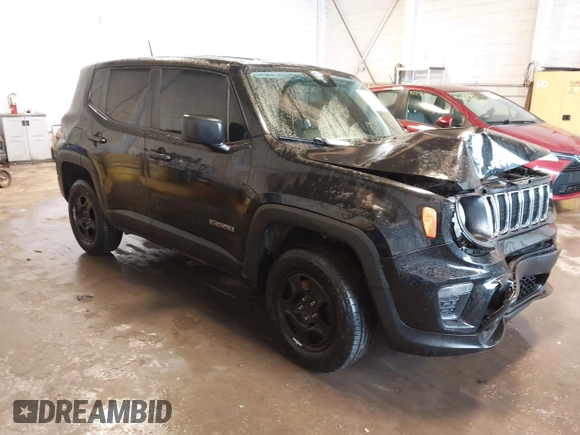 2019 Jeep Renegade Sport with VIN ZACNJBAB7KPK88737, listed as a IAAI auction lot 42347321 with 98,597 mi miles and . Bid and sale history available at DreamBid. Image 1.