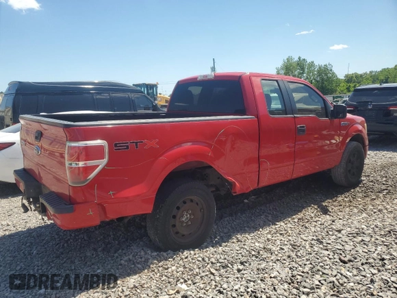 2010 Ford F-150 XL with VIN 1FTEX1CW3AFA21897, listed as a Copart auction lot 58000025 with 245,642 mi miles and Salvage title. Bid and sale history available at DreamBid. Image 3.