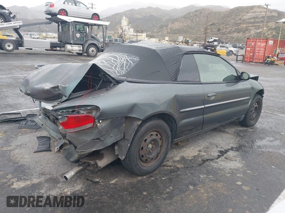2002 Chrysler Sebring with VIN 1C3EL45R52N247505, listed as a IAAI auction lot 41813252 with 160,741 mi miles and . Bid and sale history available at DreamBid. Image 4.