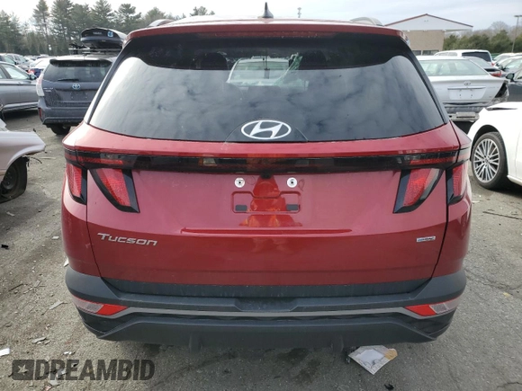 2024 Hyundai Tucson SEL with VIN 5NMJBCDE3RH410732, listed as a Copart auction lot 45792445 with 6,995 mi miles and Salvage Title. Bid and sale history available at carsss.com. Image 6.