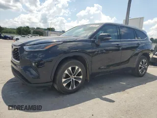 2021 Toyota Highlander XLE with VIN 5TDGZRAH3MS529605, listed as a Copart auction lot 65911945 with 108,200 mi miles and Salvage title. Bid and sale history available at DreamBid. Image 1.