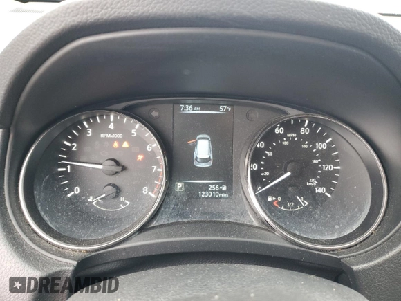 2017 Nissan Rogue SV with VIN KNMAT2MV1HP521146, listed as a Copart auction lot 57666445 with 123,010 mi miles and Salvage title. Bid and sale history available at DreamBid. Image 9.