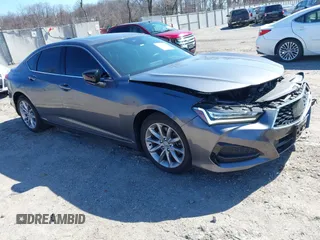 2023 Acura TLX with VIN 19UUB5F34PA004035, listed as a IAAI auction lot 41717024 with 25,431 mi miles and . Bid and sale history available at DreamBid. Image 1.