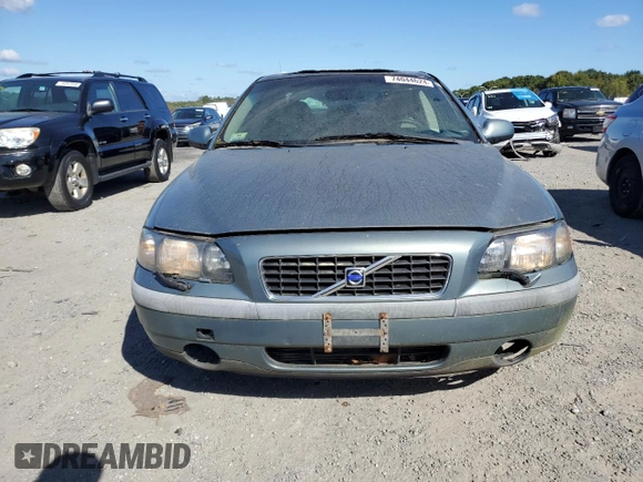 2002 Volvo S60 with VIN YV1RS61R622162976, listed as a Copart auction lot 74044624 with 0 mi miles and Clean Title. Bid and sale history available at carsss.com. Image 5.