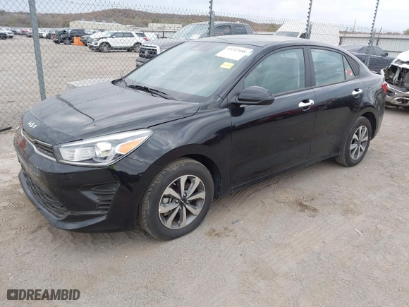 2023 Kia Rio S with VIN 3KPA24AD9PE612478, listed as a IAAI auction lot 40747988 with 8,421 mi miles. Bid and sale history available at carsss.com. Image 17.
