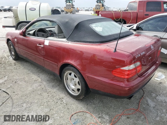 1999 Mercedes-Benz CLK 320/430 z VIN WDBLK65G6XT026223, wystawiony jako Copart lot #75452344 z przebiegiem Nie podano mil oraz Szkoda całkowita • Salvage title. Historia ofert i sprzedaży dostępna na DreamBid. Obrazek 2.
