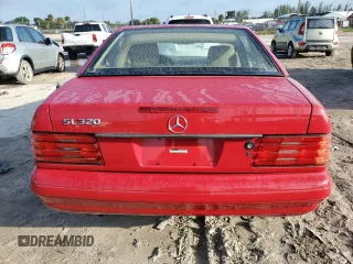 1997 Mercedes-Benz SL-Class with VIN WDBFA63F1VF151359, listed as a Copart auction lot 76164124 with 98,760 mi miles and Clean Title. Bid and sale history available at carsss.com. Image 6.