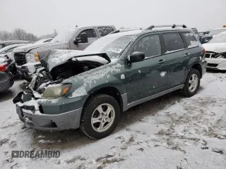 2004 Mitsubishi Outlander LS with VIN JA4LZ31F44U057611, listed as a Copart auction lot 87374764 with 130,411 mi miles and Salvage Title. Bid and sale history available at carsss.com. Image 1.