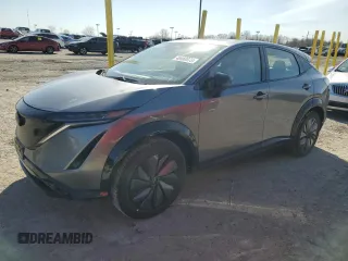 2023 Nissan ARIYA Evolve+ z VIN JN1DF0BB3PM701636, wystawiony jako Copart lot #49468875 z przebiegiem 8 608 mil mil oraz Szkoda całkowita • Salvage title. Historia ofert i sprzedaży dostępna na DreamBid. Obrazek 1.
