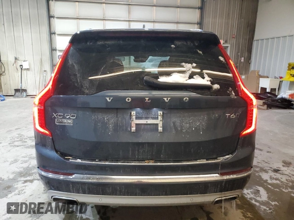 2021 Volvo XC90 Inscription with VIN YV4A22PL0M1747895, listed as a Copart auction lot 89405255 with 57,270 mi miles and Salvage title. Bid and sale history available at DreamBid. Image 6.