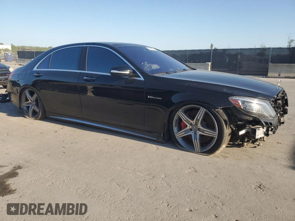 2016 Mercedes-Benz S-Class AMG S 63 with VIN WDDUG7JB4GA237137, listed as a Copart auction lot 53655765 with 87,258 mi miles and Clean Title. Bid and sale history available at carsss.com. Image 4.