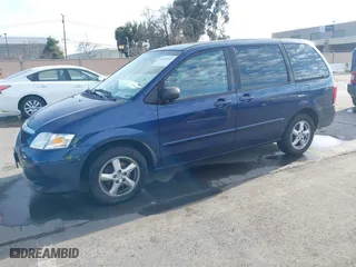 2003 Mazda MPV LX with VIN JM3LW28A030354777, listed as a IAAI auction lot 41624923 with 199,283 mi miles. Bid and sale history available at carsss.com. Image 2.