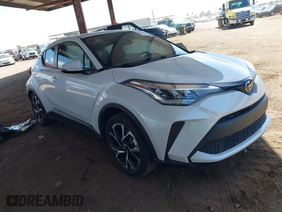 2022 Toyota C-HR XLE with VIN NMTKHMBX5NR147226, listed as a IAAI auction lot 42068867 with 21,863 mi miles. Bid and sale history available at carsss.com. Image 1.