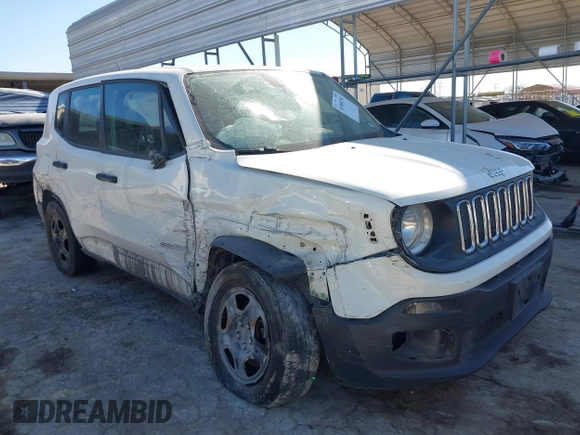 2017 Jeep Renegade Sport with VIN ZACCJAAB0HPG16772, listed as a IAAI auction lot 41468334 with 125,192 mi miles and . Bid and sale history available at DreamBid. Image 1.