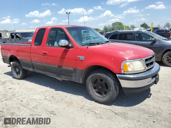 1998 Ford F-150 with VIN 1FTZX1765WKA88964, listed as a Copart auction lot 57334945 with 172,672 mi miles and Salvage title. Bid and sale history available at DreamBid. Image 4.