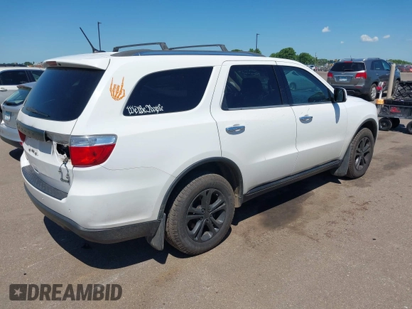 2013 Dodge Durango Crew with VIN 1C4RDJDG8DC664544, listed as a IAAI auction lot 42608957 with 202,564 mi miles and . Bid and sale history available at DreamBid. Image 4.