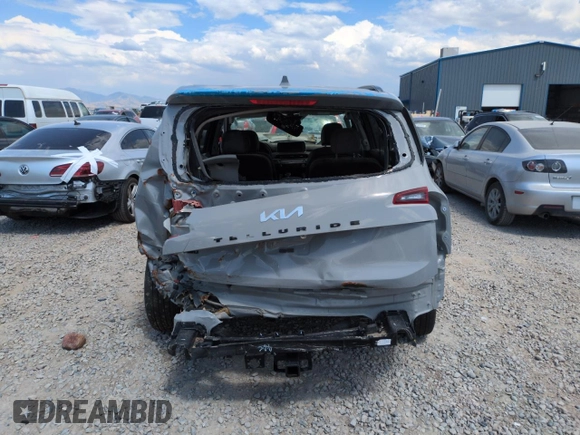 2022 Kia Telluride SX with VIN 5XYP5DHC5NG223447, listed as a Copart auction lot 62501315 with Not provided miles and Salvage title. Bid and sale history available at DreamBid. Image 6.