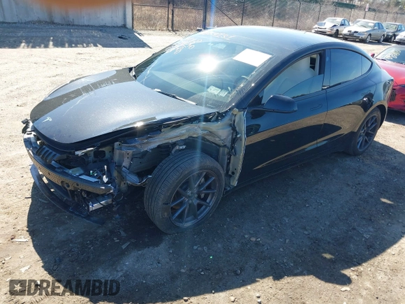 2023 Tesla Model 3 Long Range with VIN 5YJ3E1EB1PF632595, listed as a IAAI auction lot 41754131 with 8,147 mi miles and . Bid and sale history available at DreamBid. Image 20.