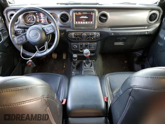 2022 Jeep Wrangler Unlimited Sport S with VIN 1C4HJXDG0NW213857, listed as a Copart auction lot 47451355 with 18,139 mi miles and Salvage Title. Bid and sale history available at DreamBid. Image 8.