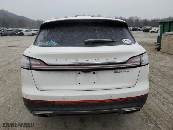 2019 Lincoln Nautilus Reserve with VIN 2LMPJ8L98KBL56721, listed as a Copart auction lot 44970305 with 72,804 mi miles and Salvage Title. Bid and sale history available at carsss.com. Image 6.