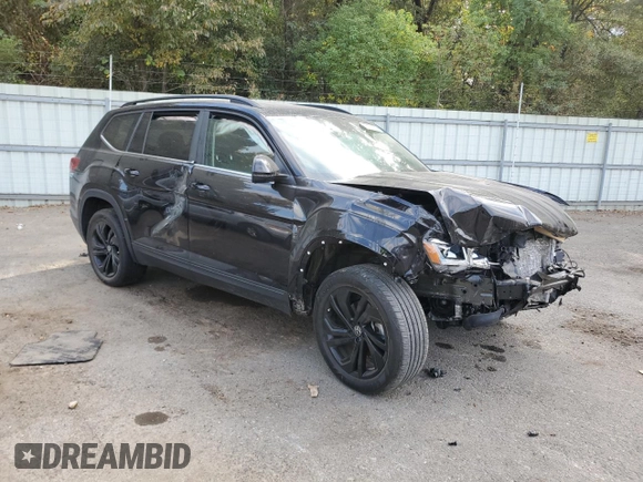 2022 Volkswagen Atlas SE with VIN 1V2JP2CA8NC541186, listed as a Copart auction lot 78072594 with 19,287 mi miles and Salvage title. Bid and sale history available at DreamBid. Image 4.