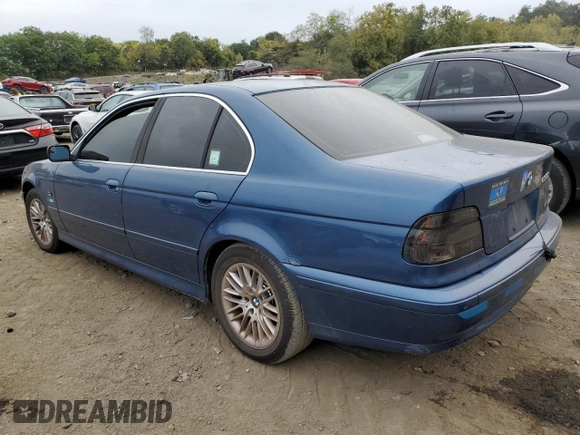 2001 BMW 5 Series 530iA with VIN WBADT63401CF09211, listed as a Copart auction lot 73001944 with 191,141 mi miles and Clean Title. Bid and sale history available at carsss.com. Image 2.