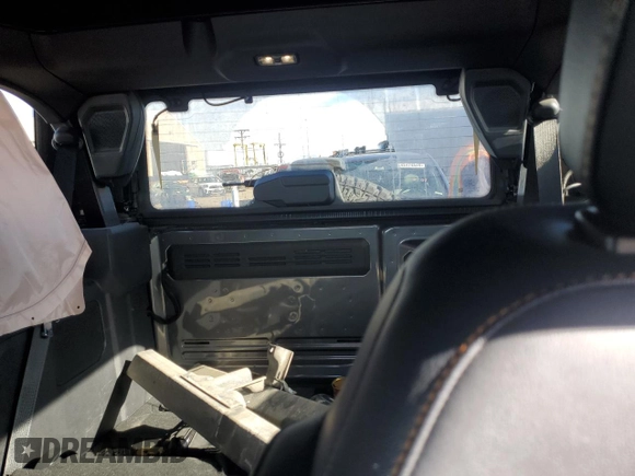 2023 Ford Bronco with VIN 1FMDE5CP4PLC09478, listed as a Copart auction lot 43074085 with 7,379 mi miles and Salvage title. Bid and sale history available at DreamBid. Image 10.