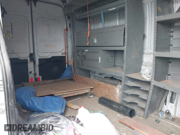 2020 Ford Transit Cargo with VIN 1FTBW3XG2LKB18281, listed as a IAAI auction lot 42022187 with 84,323 mi miles. Bid and sale history available at carsss.com. Image 8.