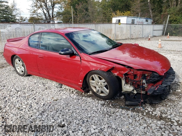 2007 Chevrolet Monte Carlo LT with VIN 2G1WK15KX79174753, listed as a Copart auction lot 79021084 with 180,360 mi miles and Salvage Title. Bid and sale history available at carsss.com. Image 4.