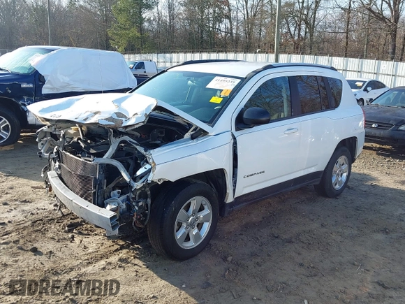 2013 Jeep Compass Sport with VIN 1C4NJCBA6DD102332, listed as a IAAI auction lot 41495235 with 213,018 mi miles. Bid and sale history available at carsss.com. Image 18.