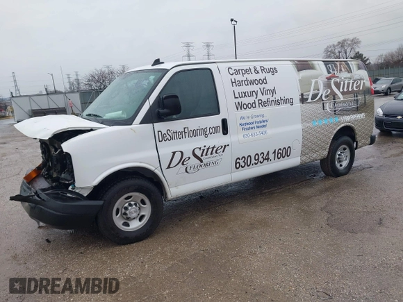 2016 Chevrolet Express Cargo Van with VIN 1GCWGBFF8G1135759, listed as a IAAI auction lot 41452031 with 96,893 mi miles. Bid and sale history available at carsss.com. Image 17.