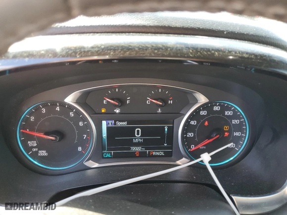 2019 Chevrolet Traverse LT Cloth with VIN 1GNERGKW0KJ136350, listed as a Copart auction lot 48815505 with 72,022 mi miles and Salvage Title. Bid and sale history available at carsss.com. Image 9.