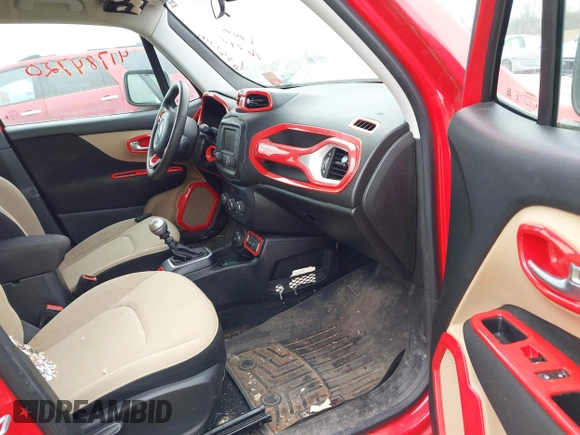 2018 Jeep Renegade Sport with VIN ZACCJBAHXJPH26826, listed as a IAAI auction lot 41784702 with 65,621 mi miles and . Bid and sale history available at DreamBid. Image 5.