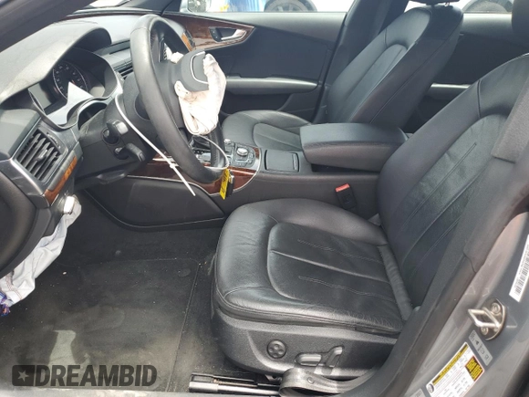 2014 Audi A7 Premium Plus with VIN WAUWGAFC4EN080245, listed as a Copart auction lot 59689315 with Not provided miles and Non repairable. Bid and sale history available at DreamBid. Image 7.