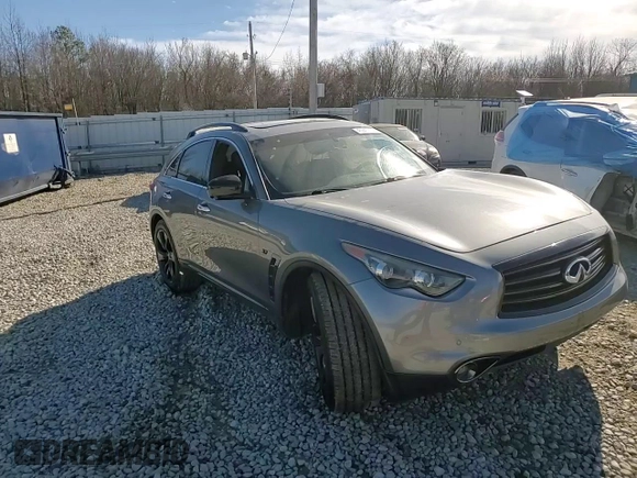 2015 Infiniti QX70 with VIN JN8CS1MU7FM382222, listed as a Copart auction lot 46942735 with 109,925 mi miles and Clean Title. Bid and sale history available at DreamBid. Image 12.