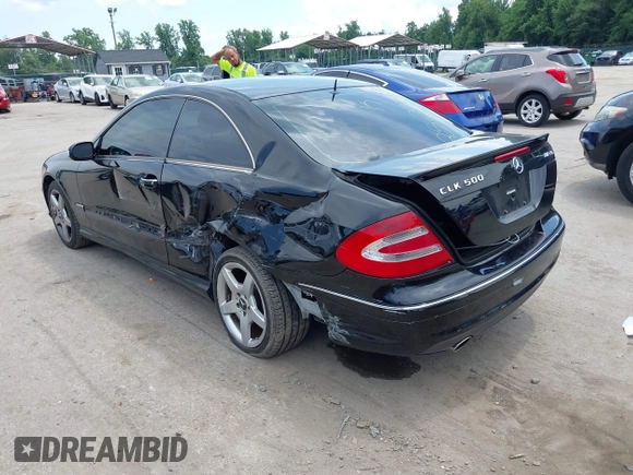2005 Mercedes-Benz CLK 500 with VIN WDBTJ75JX5F161205, listed as a IAAI auction lot 42747715 with 150,139 mi miles and . Bid and sale history available at DreamBid. Image 3.