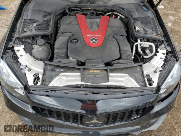 2019 Mercedes-Benz C 43 AMG with VIN 55SWF6EB8KU285667, listed as a Copart auction lot 52937315 with 57,274 mi miles and Salvage title. Bid and sale history available at DreamBid. Image 12.
