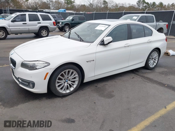 2015 BMW 5 Series 528i with VIN WBA5A5C5XFD516999, listed as a IAAI auction lot 41195184 with 131,187 mi miles. Bid and sale history available at carsss.com. Image 16.