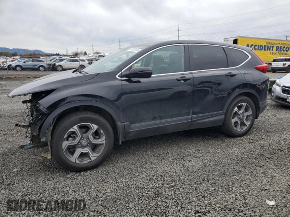 2018 Honda CR-V EX with VIN 7FARW2H58JE066000, listed as a Copart auction lot 49657835 with 58,595 mi miles and Salvage Title. Bid and sale history available at carsss.com. Image 1.