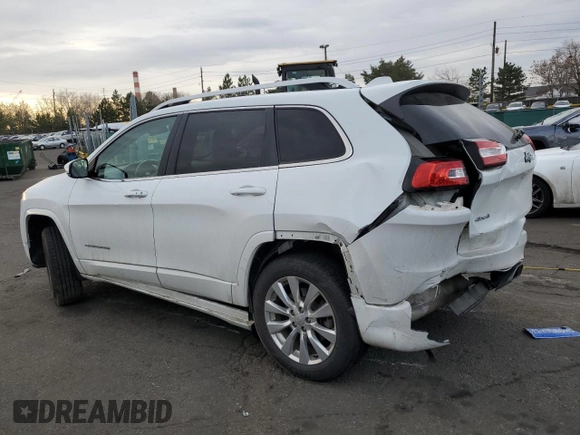 2017 Jeep Cherokee Overland z VIN 1C4PJMJS6HW589275, wystawiony jako Copart lot #51163465 z przebiegiem 76 214 mil mil oraz Szkoda całkowita • Salvage title. Historia ofert i sprzedaży dostępna na DreamBid. Obrazek 2.