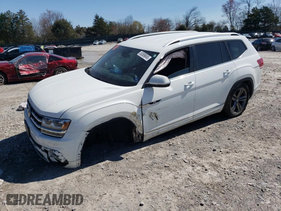 2019 Volkswagen Atlas SE z VIN 1V2XR2CA0KC502656, wystawiony jako Copart lot #50589045 z przebiegiem 131 954 mil mil oraz Szkoda całkowita • Salvage title. Historia ofert i sprzedaży dostępna na DreamBid. Obrazek 1.