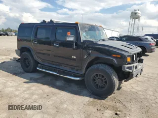 2006 Hummer H2 z VIN 5GRGN23U36H115579, wystawiony jako Copart lot #55753045 z przebiegiem 166 133 mil mil oraz Tytuł czysty. Historia ofert i sprzedaży dostępna na DreamBid. Obrazek 4.