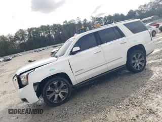 2015 GMC Yukon Denali with VIN 1GKS1CKJ4FR506727, listed as a Copart auction lot 47725185 with 120,277 mi miles and Salvage Title. Bid and sale history available at carsss.com. Image 1.
