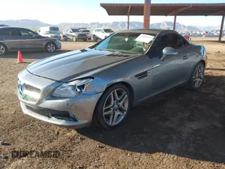 2013 Mercedes-Benz SLK-Class SLK 250 with VIN WDDPK4HA9DF058128, listed as a IAAI auction lot 41809272 with 76,860 mi miles. Bid and sale history available at carsss.com. Image 17.