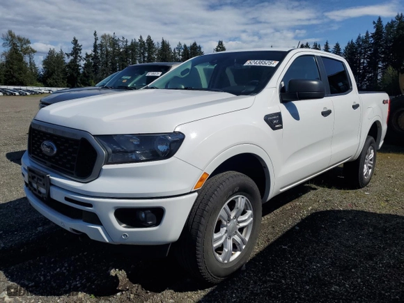 2019 Ford Ranger XL with VIN 1FTER4FH6KLB09337, listed as a Copart auction lot 52438525 with 88,054 mi miles and Salvage Title. Bid and sale history available at carsss.com. Image 1.