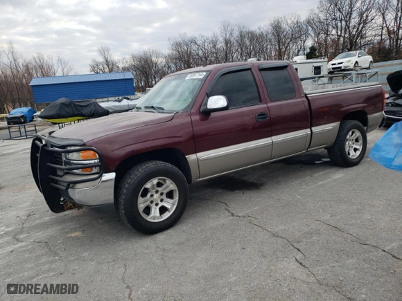 2002 GMC Sierra 1500 SLE with VIN 2GTEC19T621170709, listed as a Copart auction lot 85997764 with 134,991 mi miles and Salvage Title. Bid and sale history available at carsss.com. Image 1.