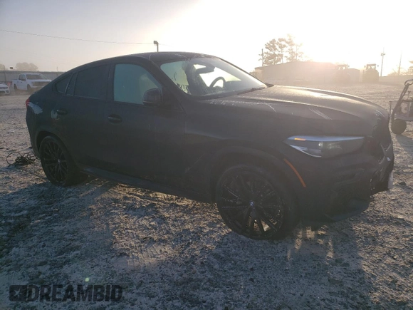 2022 BMW X6 xDrive40i with VIN 5UXCY6C01N9K62454, listed as a Copart auction lot 85250084 with 40,264 mi miles and Salvage Title. Bid and sale history available at carsss.com. Image 4.